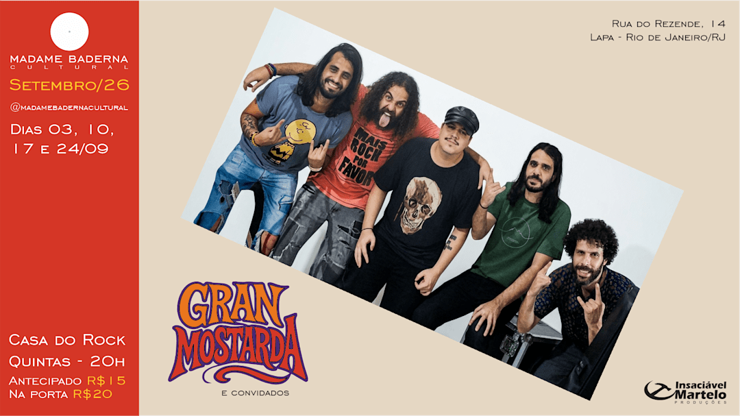 Casa do Rock: Granmostarda Convida - Semana 4