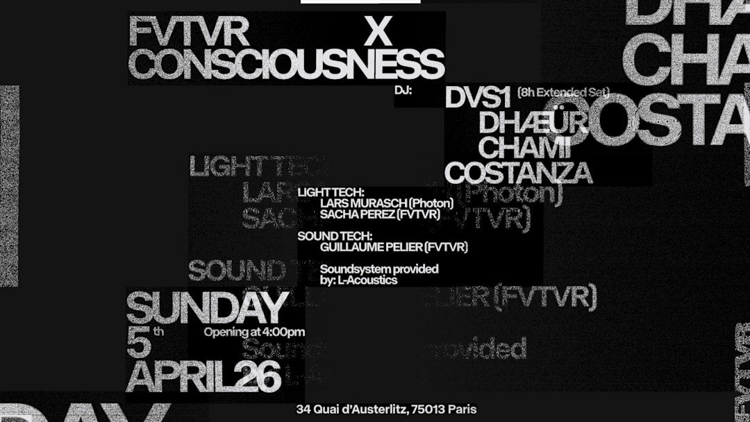 CONSCIOUSNESS: DVS1 EXTENDED SET, CHAMI, COSTANZA, DHÆÜR
