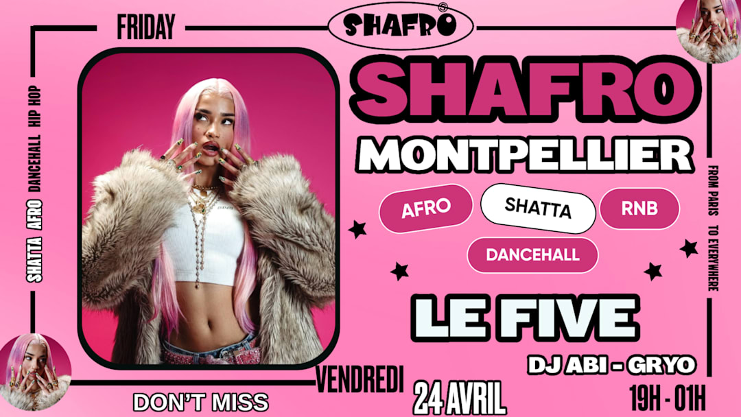 SHAFRO @MONTPELLIER 1ST TIME : AFRO, SHATTA,DANCEHALL