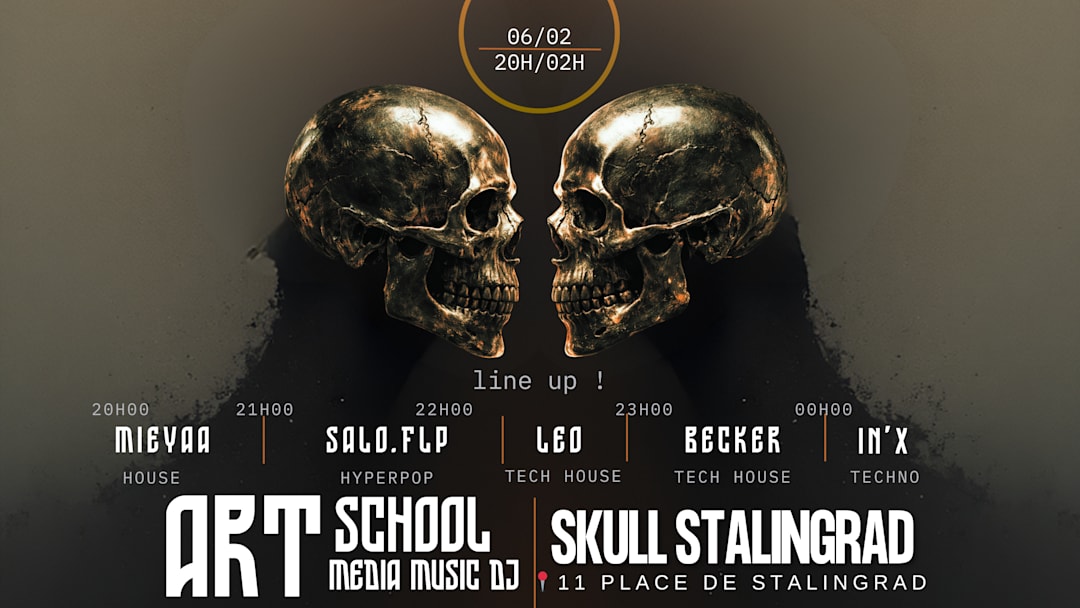Official cover of the event SKULL STALINGRAD X ART SCHOOL 4ÈME ÉDITION