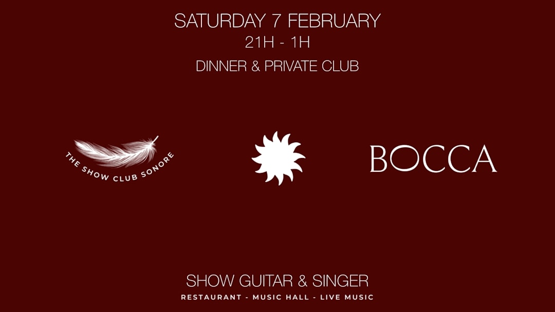 THE SHOW CLUB SONORE X BOCCA NISSA X SAM 13 DEC SHOW SINGER