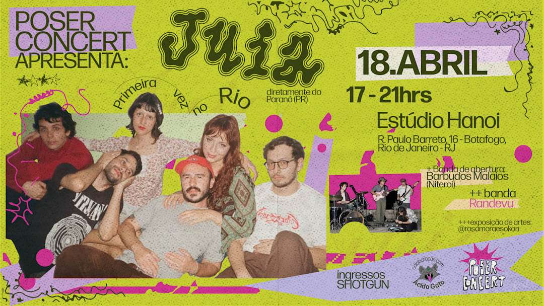 Juia + Barbudos Malaios + Randevu no Rio!