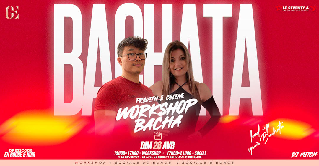 WORKSHOP BACHATA BLOIS / PRAVITH & CELINE