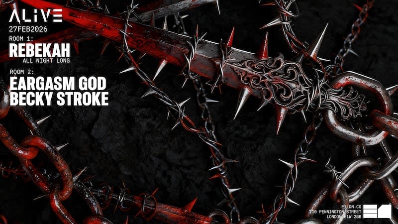 Offizielles Cover des Events ALIVE: Rebekah (All Night Long) + EARGASM GOD