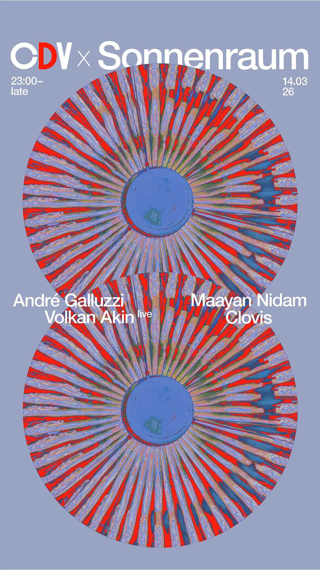 CDV x Sonnenraum: André Galluzzi, Maayan Nidam, Volkan Akin LIVE, Clovis