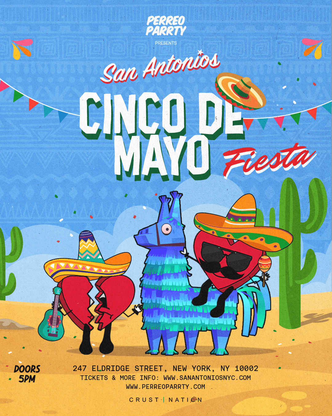 Cinco De Mayo on Houston-Latin Reggaeton Party at Lower East Side NYC