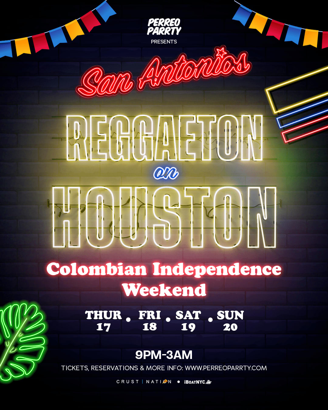 Colombian Independence Reggaeton on Houston - Latin & Reggaeton Party NYC