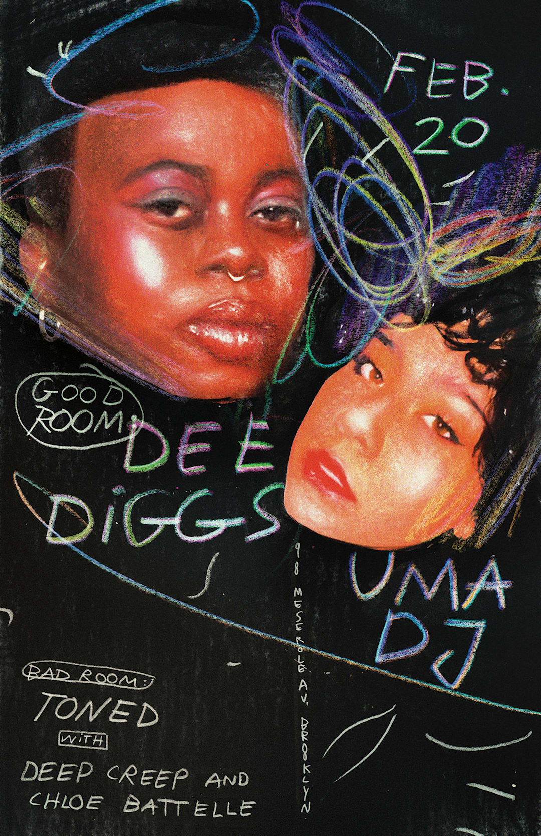Dee Diggs, UMA DJ, deep creep, Chloe Battelle