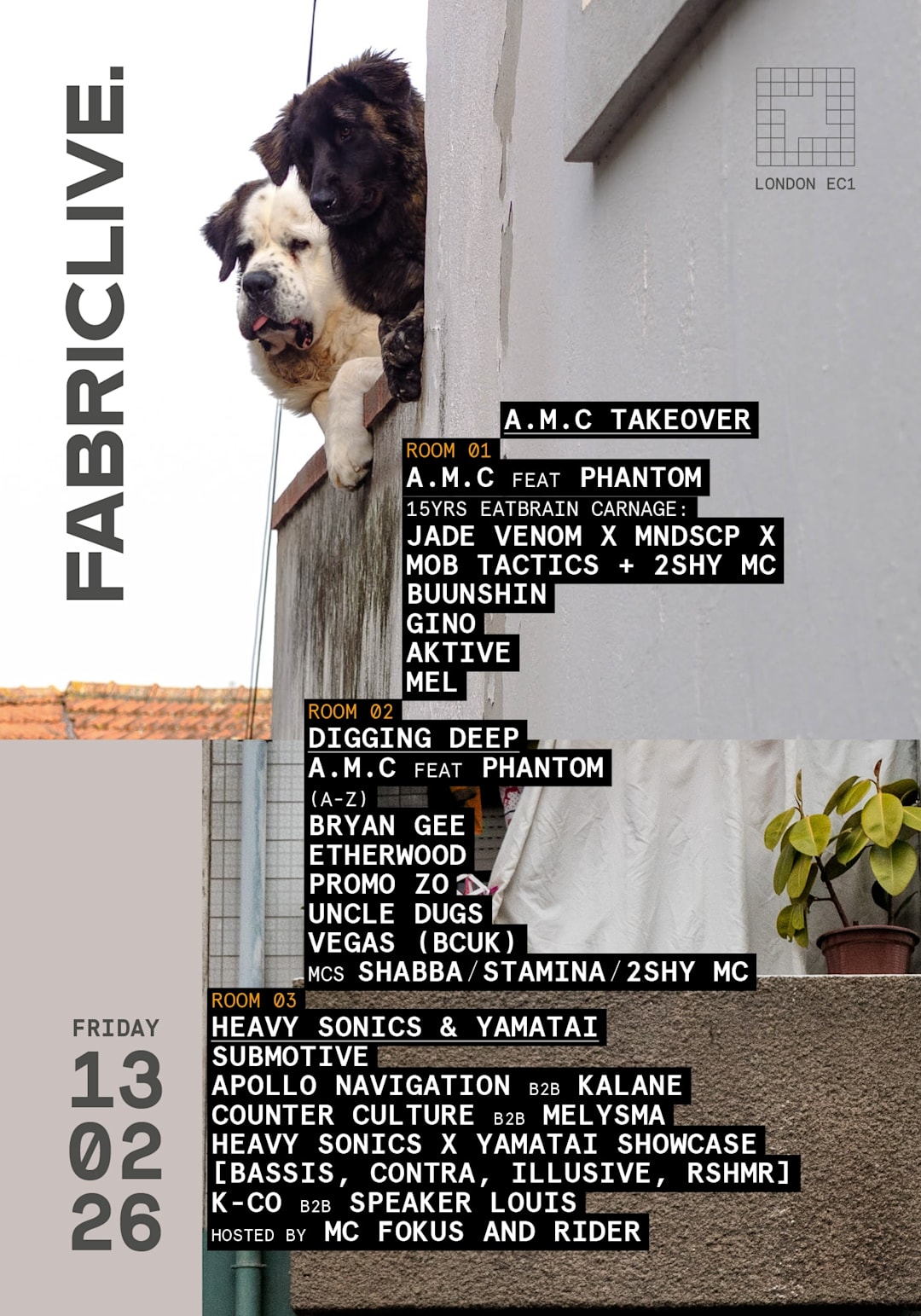FABRICLIVE x A.M.C: A.M.C feat. Phantom, Eatbrain Carnage, Bryan Gee, Buunshin, Etherwood