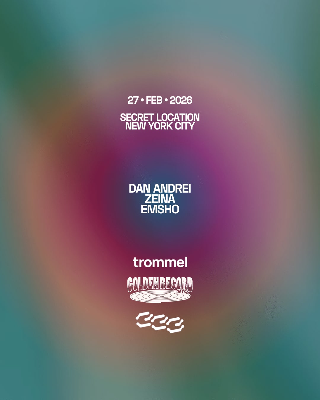 Golden Record NYC x Trommel present Dan Andrei, Zeina, Emsho