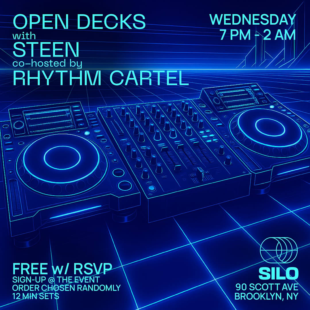 Official cover of the event Open Decks with STEEN and Rhythm Cartel