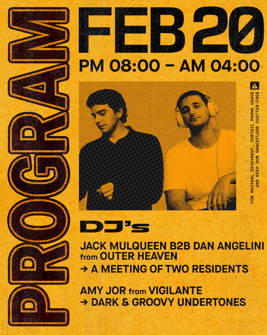 Outer Heaven presents: Jack Mulqueen b2b Dan Angelini