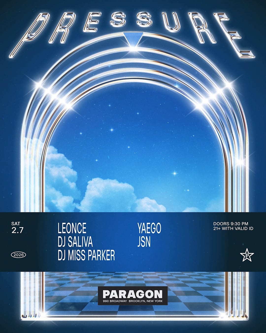 Pressure: Leonce, DJ Saliva, DJ Miss Parker + yaego, JSN