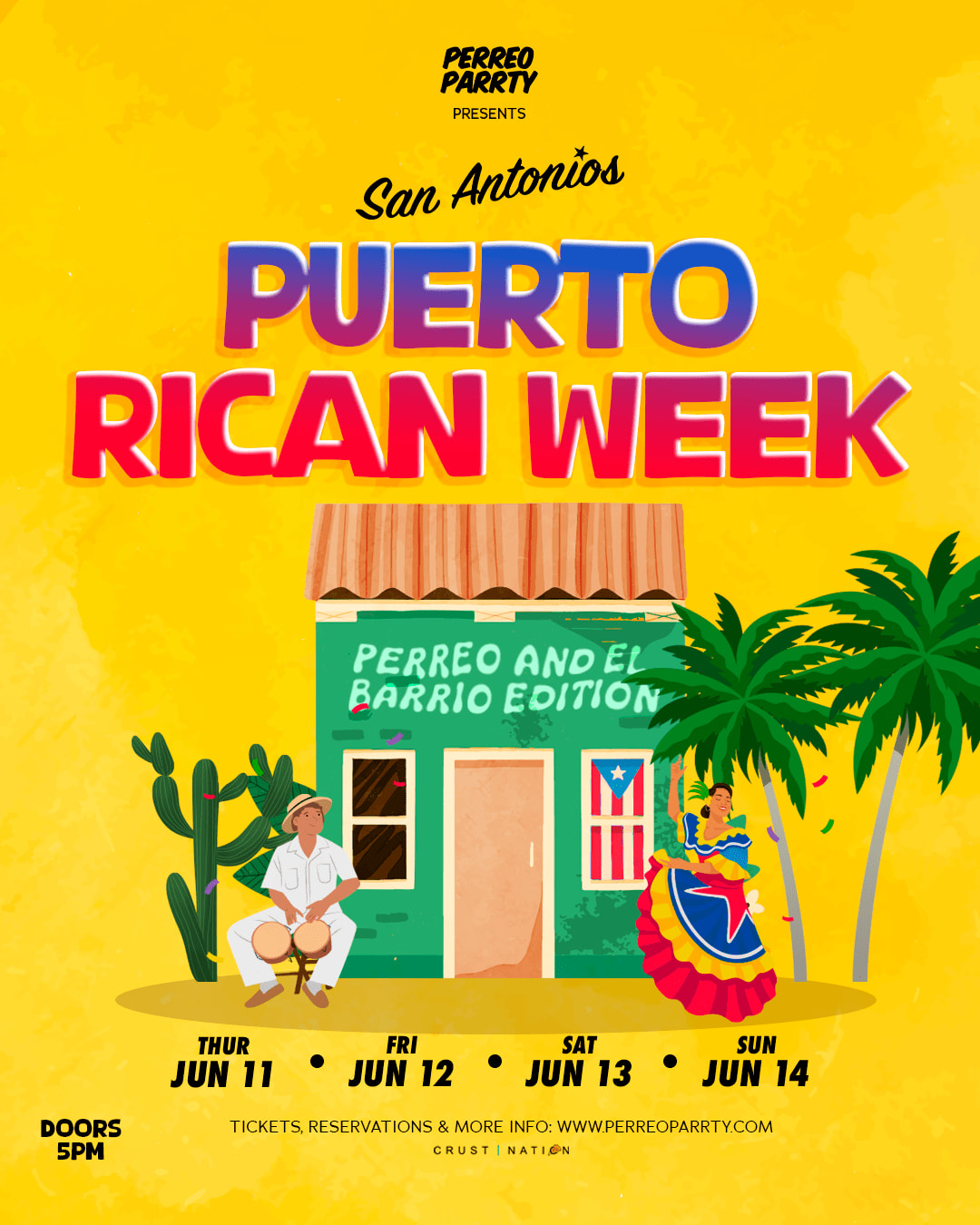 Puerto Rican Week Reggaeton on Houston - Latin & Reggaeton Party NYC