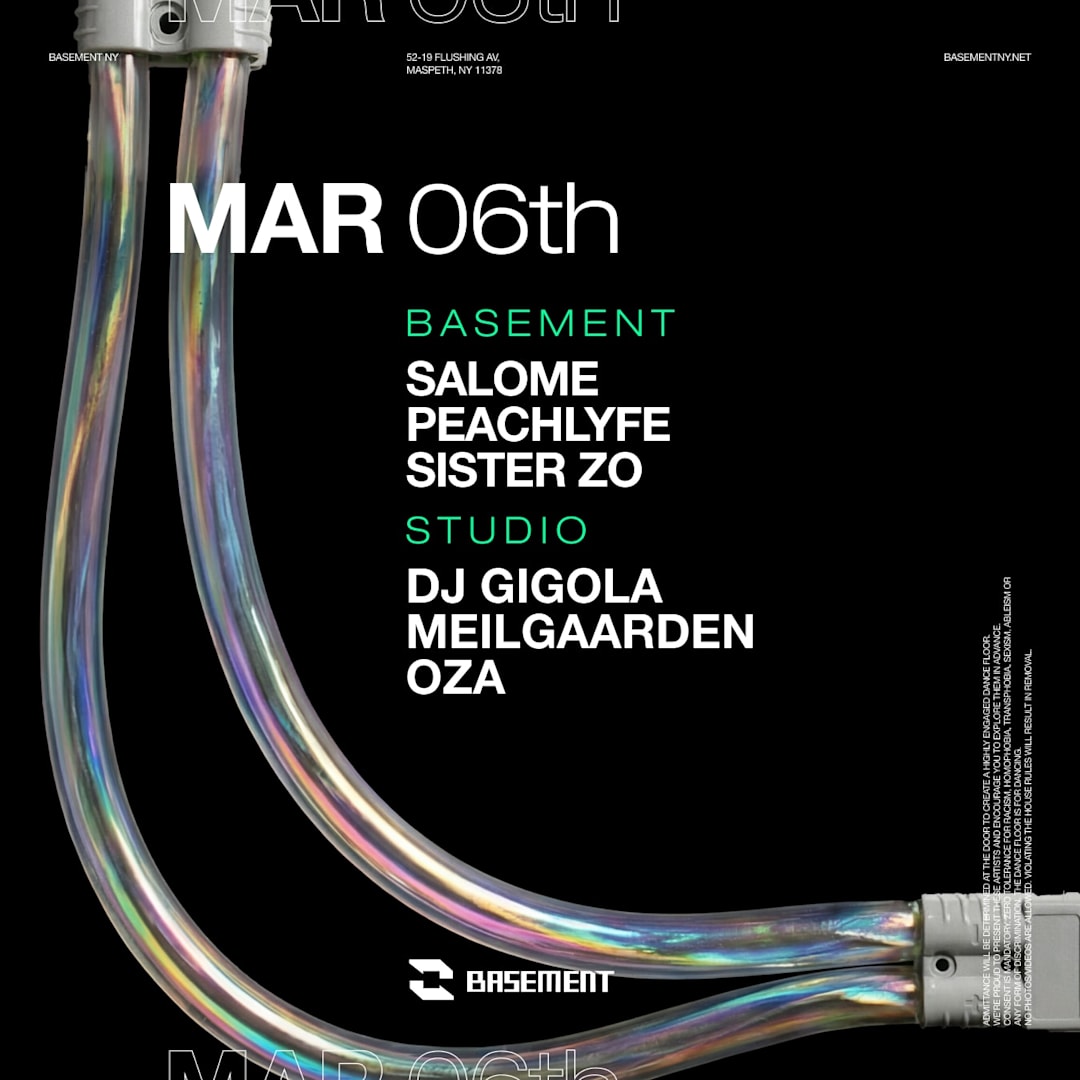 SALOME / Peachlyfe / Sister Zo / DJ Gigola / Meilgaarden / OZA