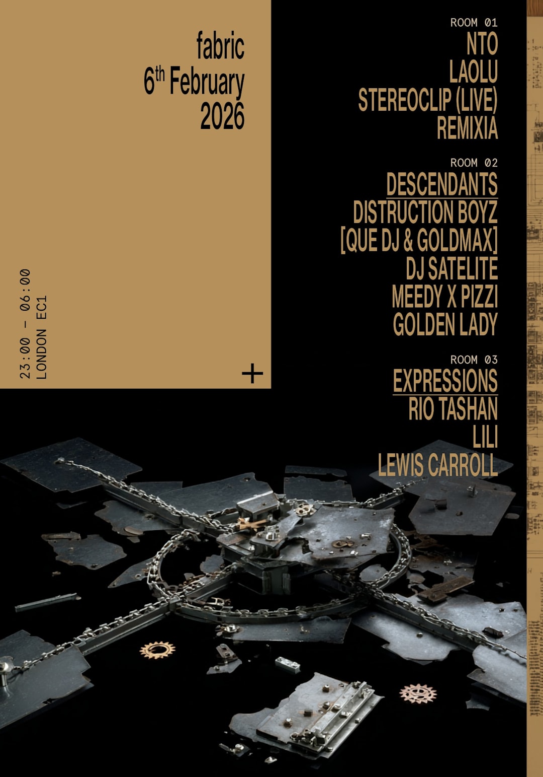 fabric: NTO, Laolu, DISTRUCTION BOYZ, DESCENDANTS, REMIXIA, Rio Tashan, LILI, Lewis Carroll
