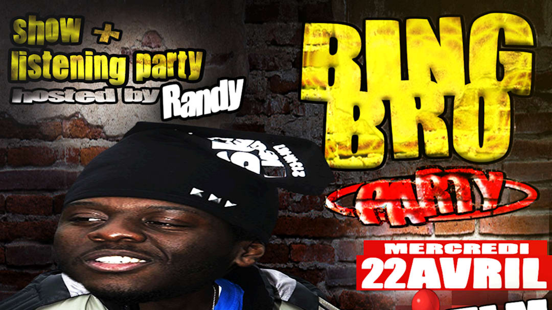 Cartel oficial del evento Randy - BING BRo Mixtape Release Party