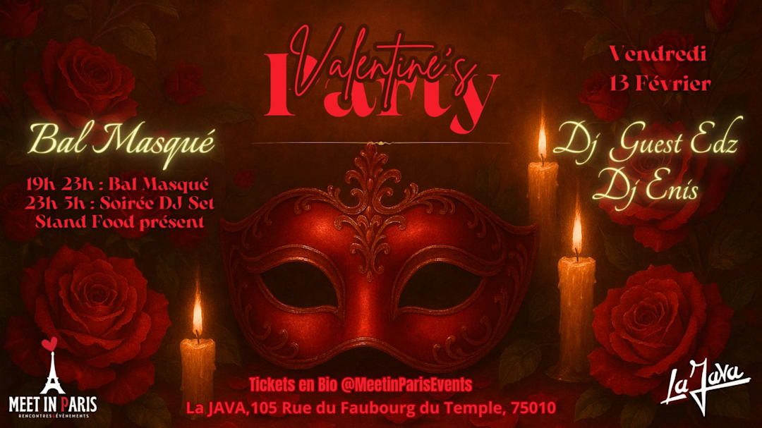 Meet in paris : Bal Masqué St Valentin