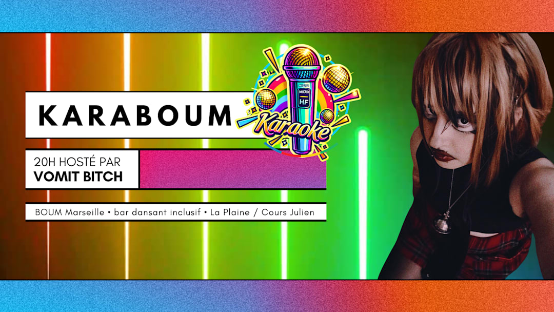 Offizielles Cover des Events KARABOUM ! KARAOKÉ HOSTÉ PAR VOMIT BITCH