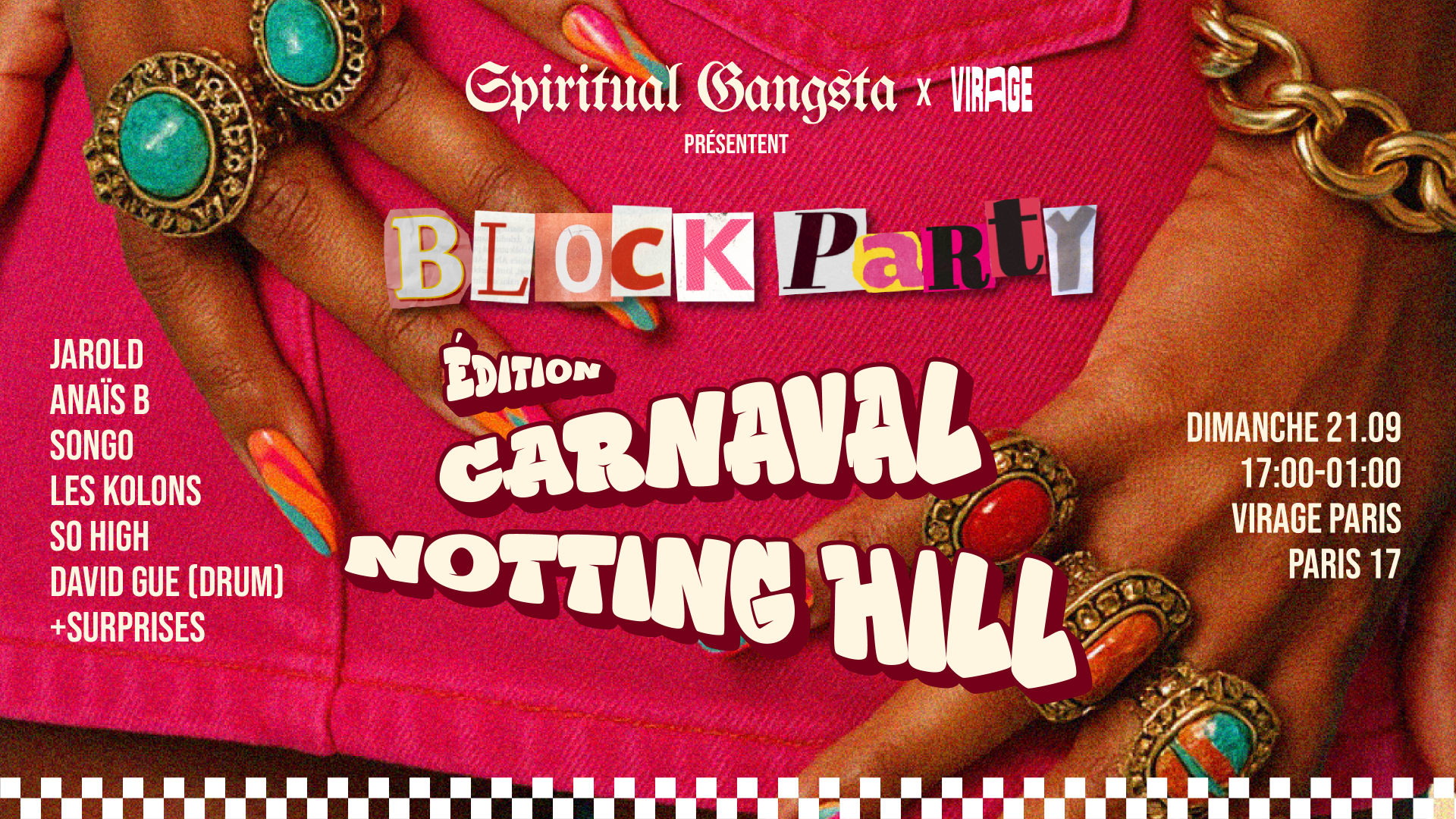 SPIRITUAL GANGSTA BLOCK PARTY CARNAVAL NOTTING HILL