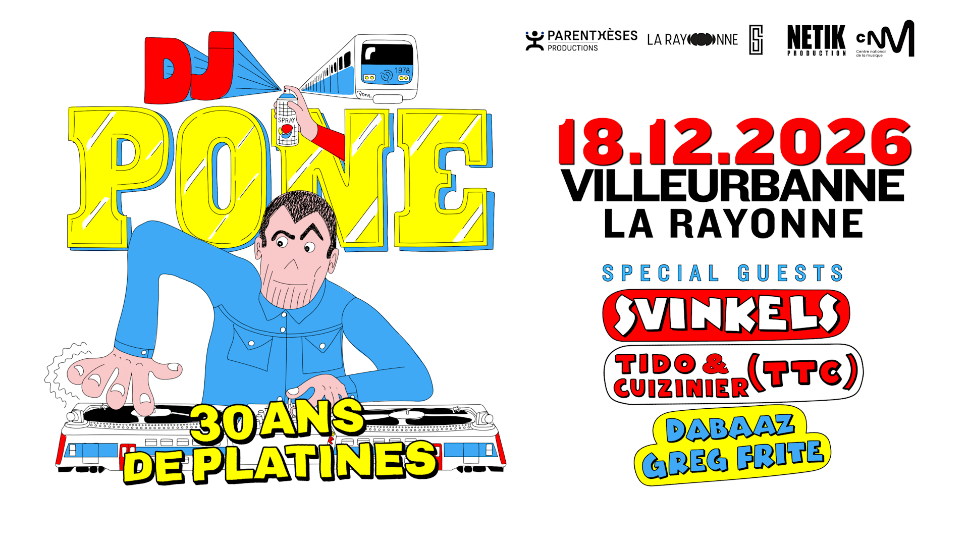 DJ PONE — 30 ANS DE PLATINES