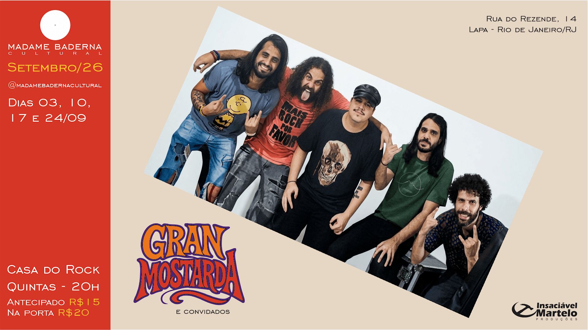 Casa do Rock: Granmostarda Convida - Semana 3