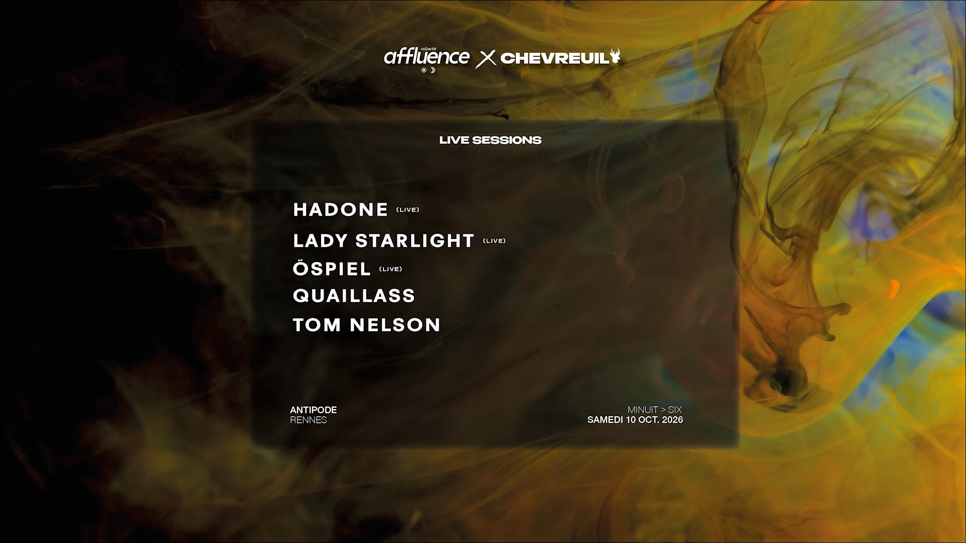 Affluence x Chevreuil • Hadone, Lady Starlight, Ospiel..