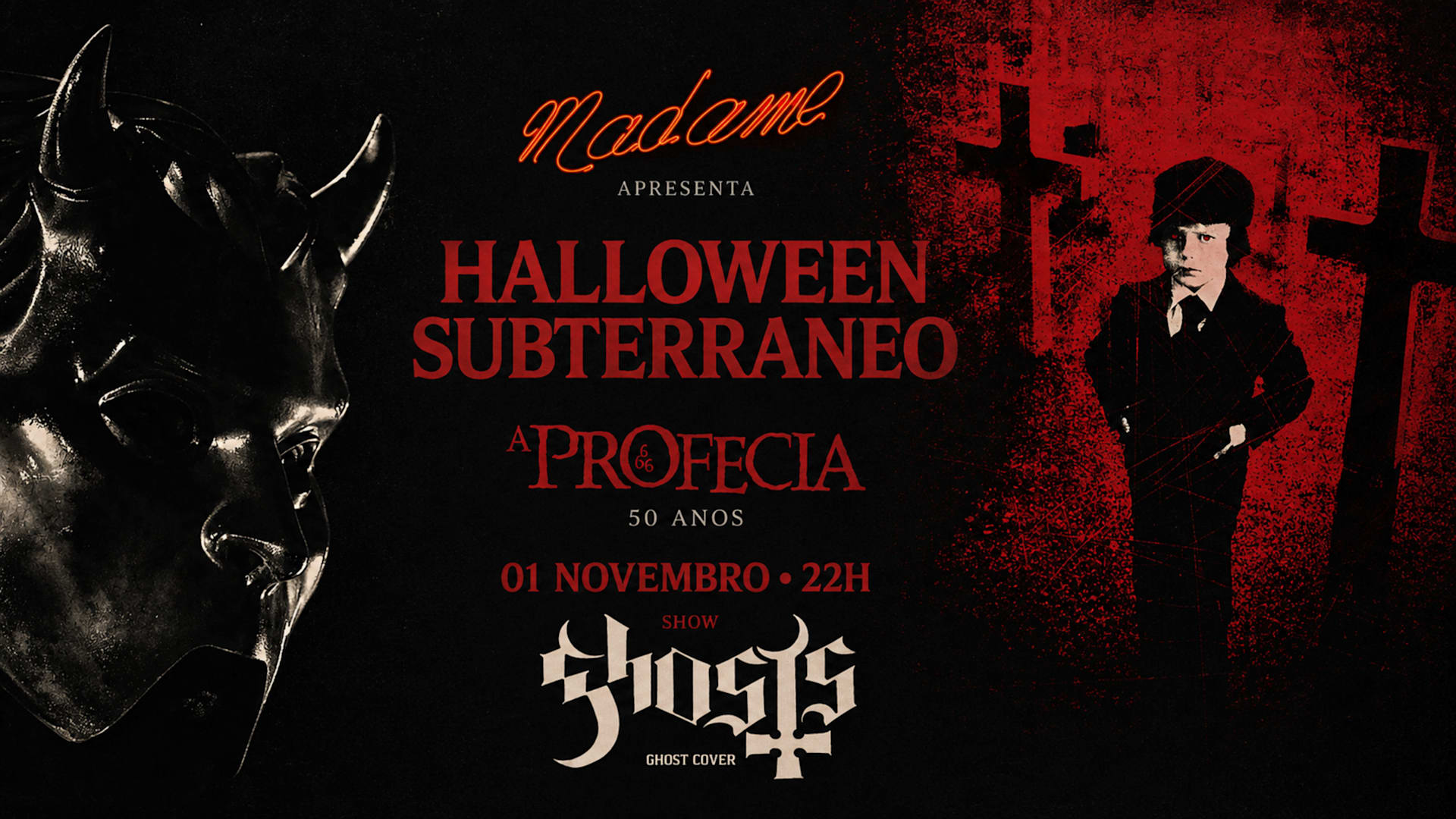 Halloween Subterraneo - A PROFECIA 50 anos