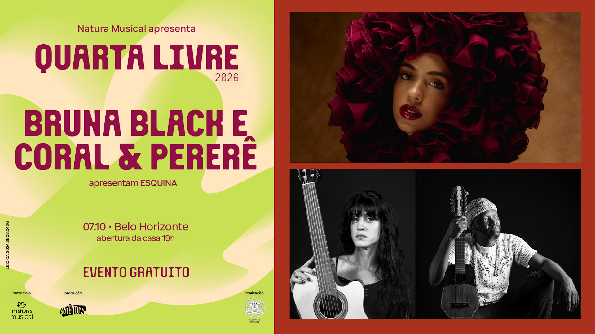 QUARTA LIVRE apresenta Bruna Black | Coral & Pererê