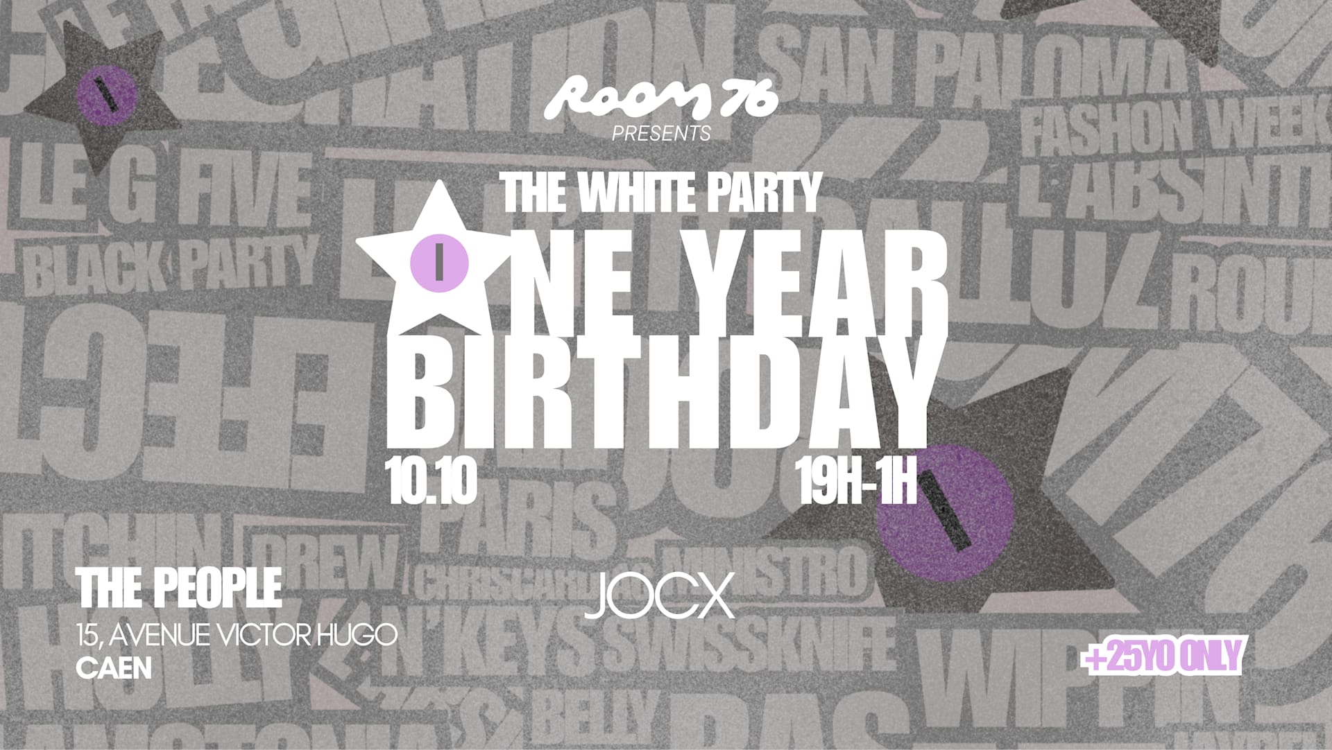 CAEN - One Year Birthday Bash - The White Party (+25 only)