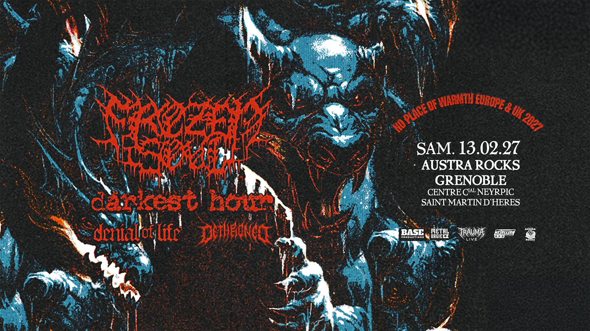 FROZEN SOUL+ DARKEST HOUR + DENIAL OF LIFE + DETHRONED