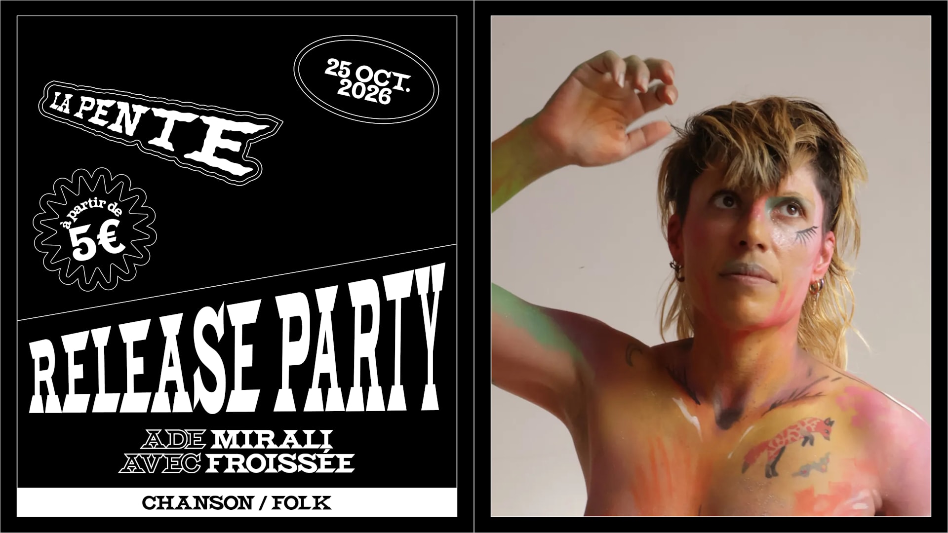 RELEASE PARTY : Mirali & Froissée [chanson / folk]