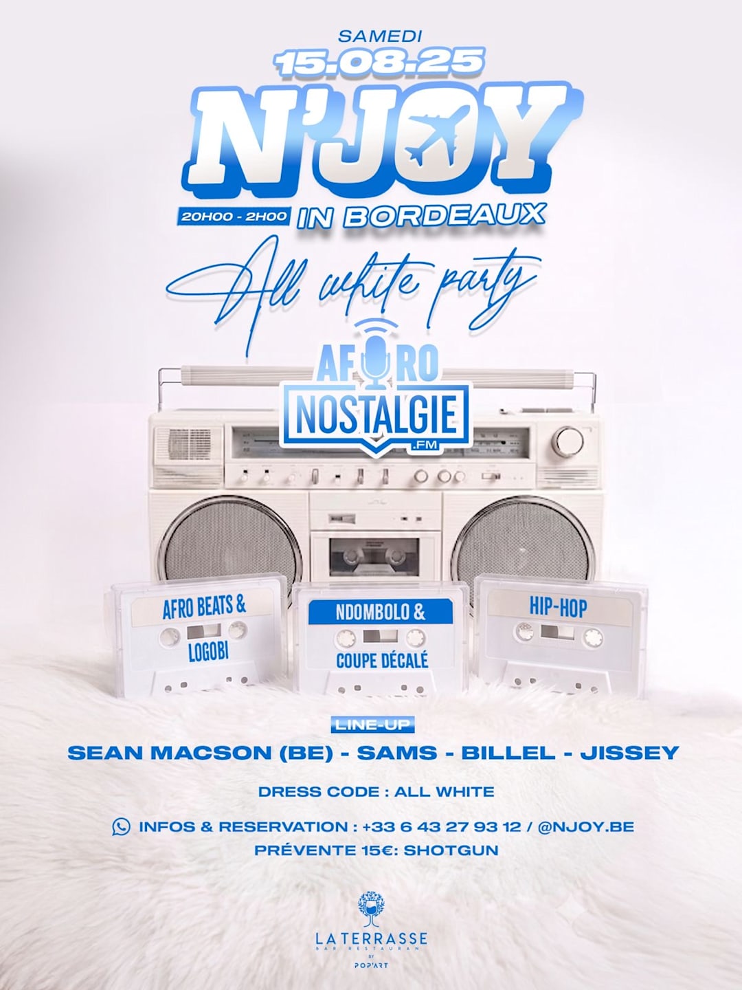 N’JOY IN BORDEAUX x ALL WITHE PARTY X 15 AOÛT