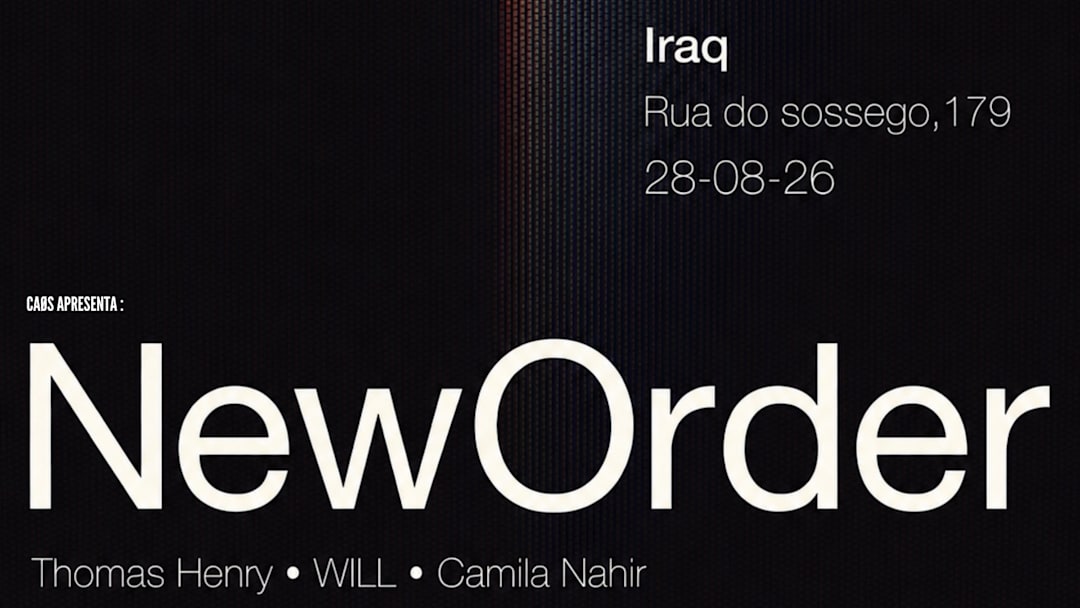 CAØS DON’T STOP!• NEW ORDER