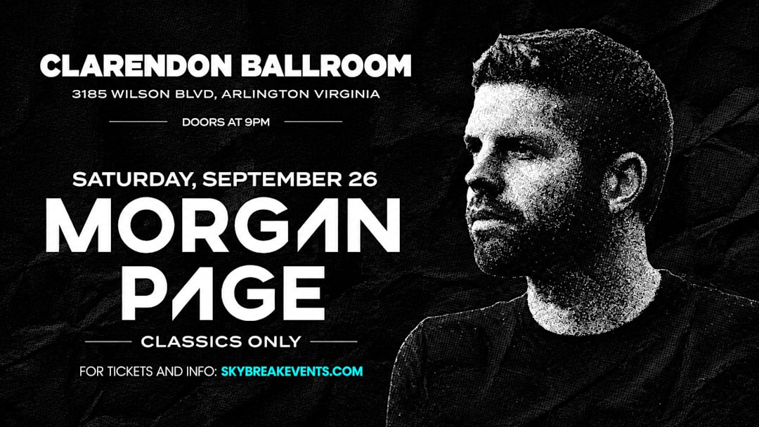 Morgan Page at Clarendon Ballroom