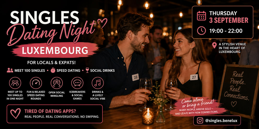 Singles Dating Night Luxembourg: Meet 100 Singles
