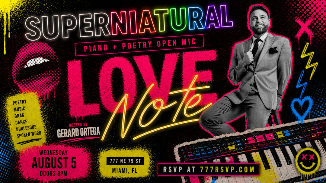 LOVE NOTE: Piano + Poetry Open Mic