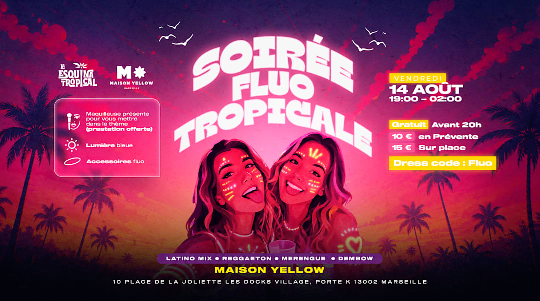 SOIRÉE FLUO TROPICAL