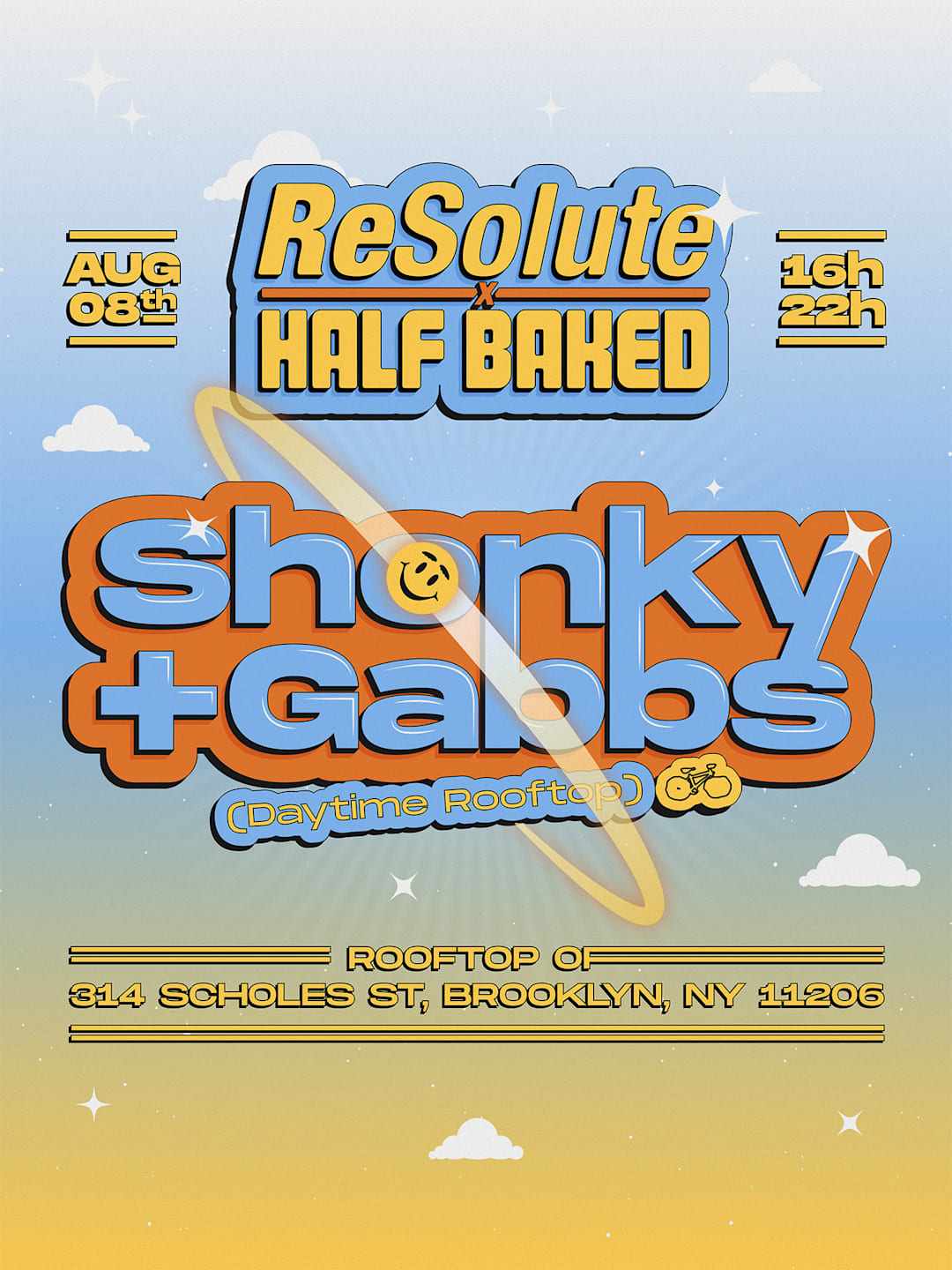 ReSolute x Half Baked: Shonky + Gabbs (Daytime Rooftop)