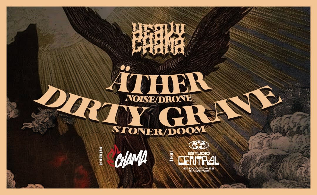 äther e Dirty Grave no Estúdio Central - Heavy Chama