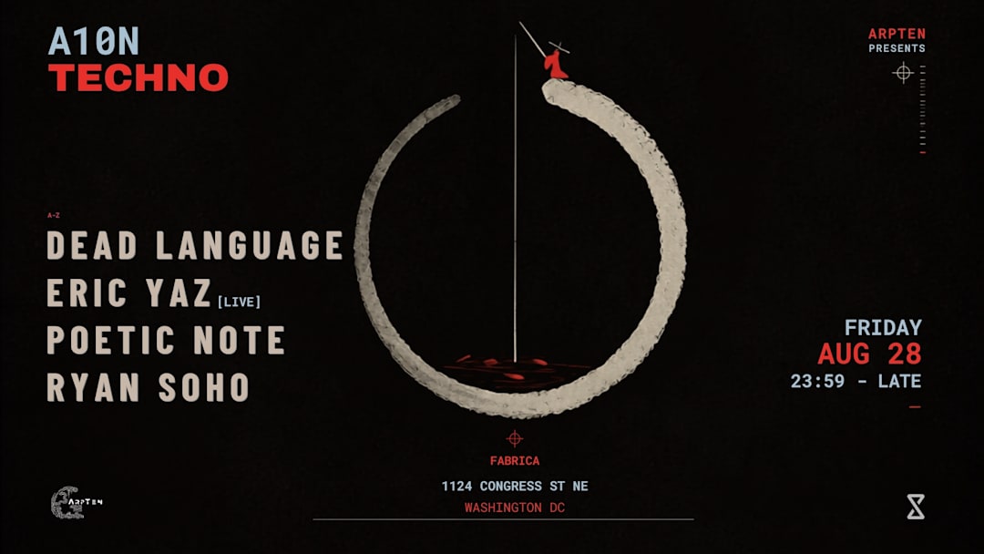 A10N Techno: Dead Language, Eric Yaz [Live], Poetic Note
