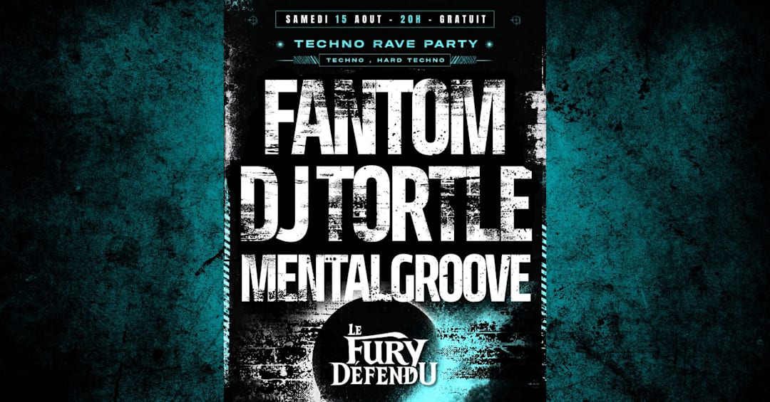 Techno Rave Party - FANTOM / DJ TORTLE / MENTALGROOVE