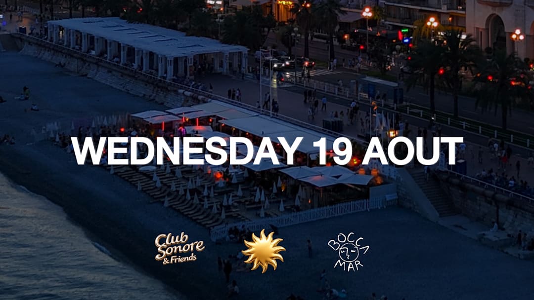 CLUB SONORE X GUEST SURPRISE X WEDNESDAY 19 AUGUST
