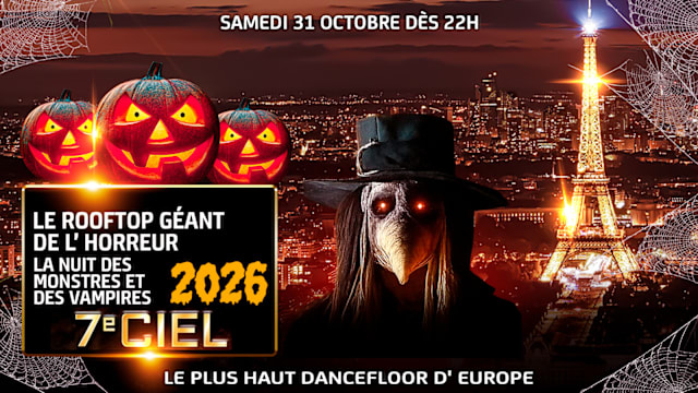 LE ROOFTOP GÉANT DE L'HORREUR HALLOWEEN + 2500M2 TOUR EIFFEL