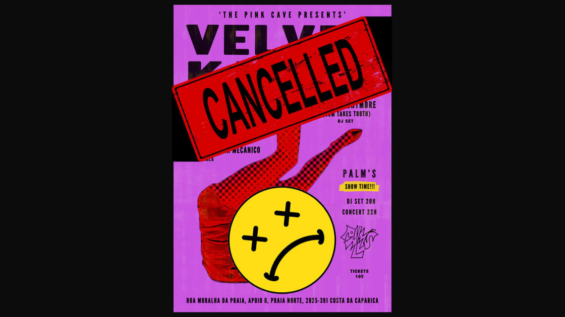 🎫 CANCELLED // Velvet Kills Live The Pink Cave // CANCELLED Shotgun Tickets