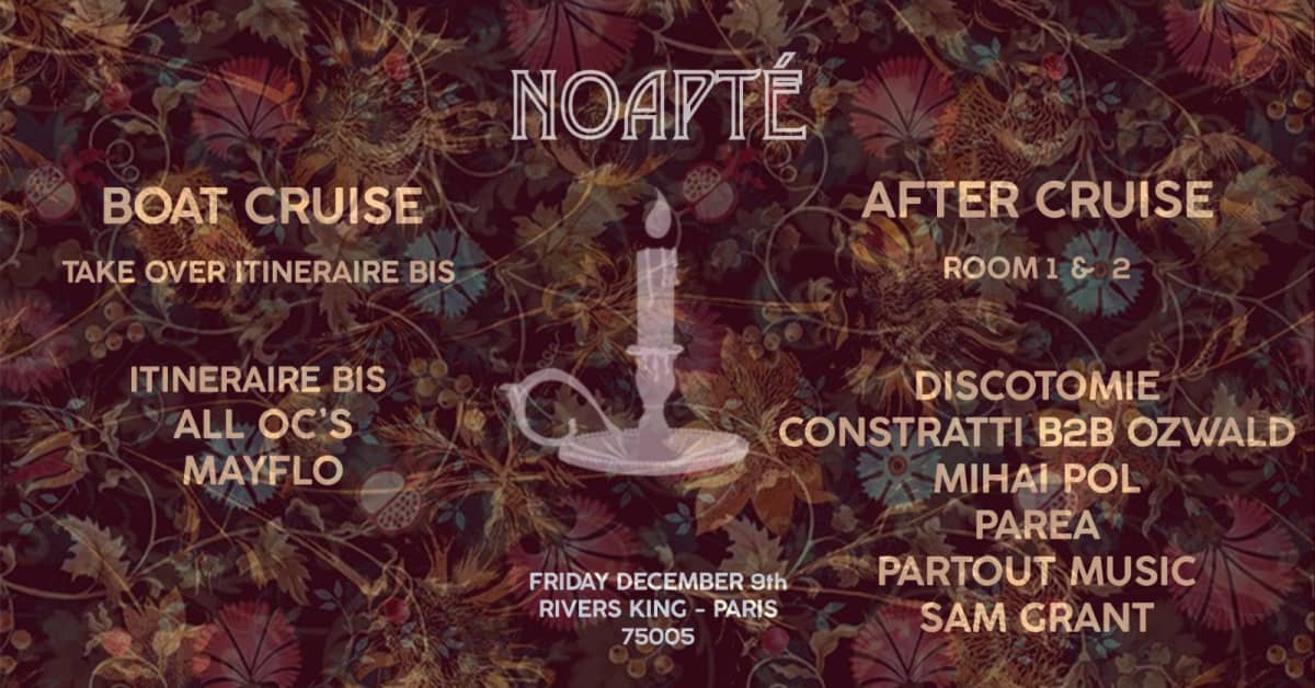 🎫 Noapté: Mihai Pol, Contracts, RouteBis, DiscoTomie…