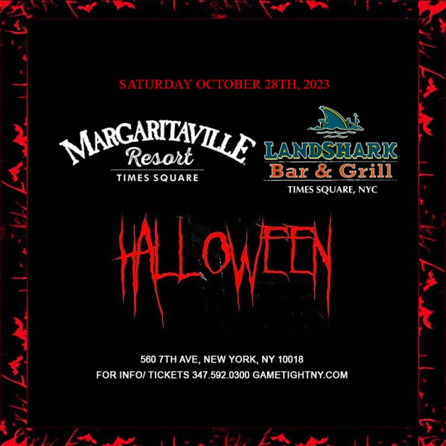 Oct 28  Landshark at Margaritaville Times Square NYC Halloween