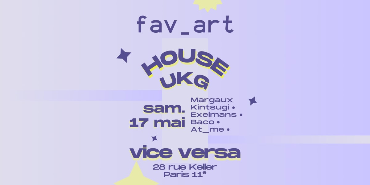 Fav_Art X Vice Versa, Paris · Ingressos Shotgun