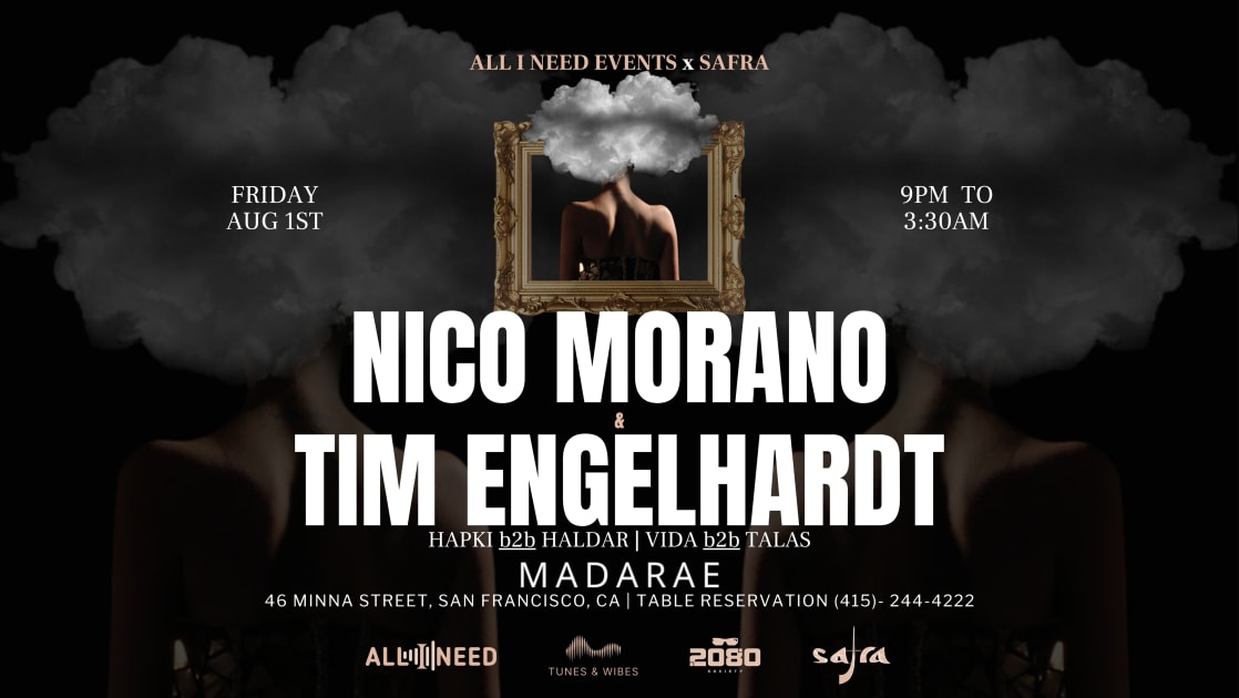 Tim Engelhardt + Nico Morano At Madarae, San Francisco · Shotgun Tickets