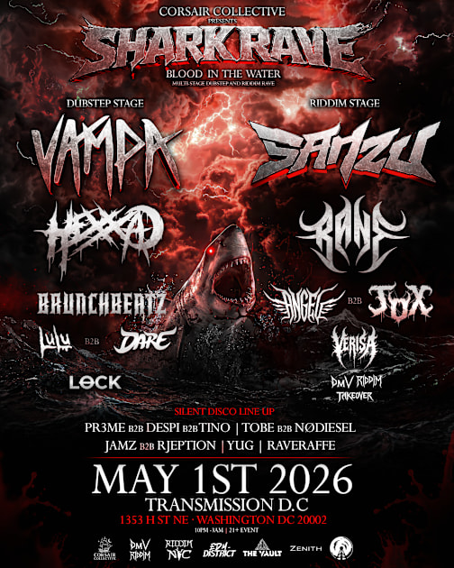 Shark Rave: Blood In The Water - Vampa, Sanzu & More, Washington ...
